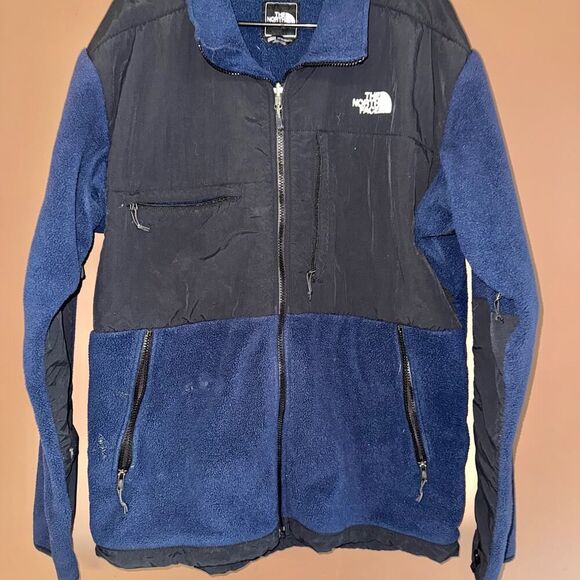 The North Face Men's Denali Fleece Jacket - Navy Black XL - Picture 7 of 9